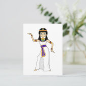 Egyptische koningin Cleopatra Dancing Briefkaart (Staand voorkant)