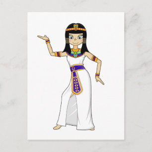 Egyptische koningin Cleopatra Dancing Briefkaart