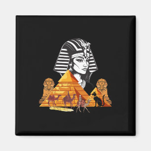 Egyptische koningin Cleopatra hoofd piramide Oude Magneet