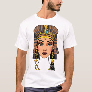 Egyptische koningin Cleopatra Illustratie T-shirt