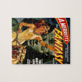 Egyptische koningin en haar leeuw legpuzzel (Horizontaal)