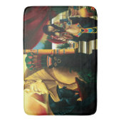 Egyptische koningin kat draak badmat (Voorkant Verticaal)