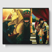 Egyptische koningin kat draak gastenboek (Voorkant)