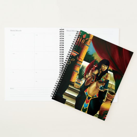 Egyptische koningin kat draak planner (Display)