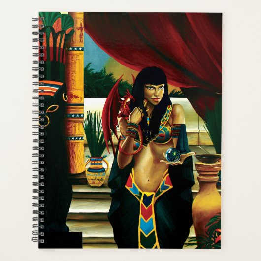 Egyptische koningin kat draak planner (Voorkant)