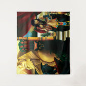 Egyptische koningin kat draak wandkleed (Voorkant)