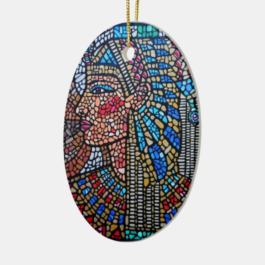 Egyptische koningin keramisch ornament (Links)