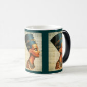 Egyptische koningin Nefertiti ancient History Drin Magische Mok (Voorkant rechts)