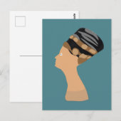 Egyptische koningin Nefertiti Briefkaart (Voorkant / Achterkant)
