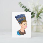 egyptische koningin nefertiti briefkaart (Staand voorkant)