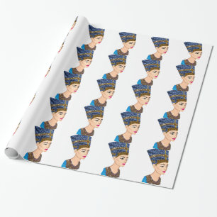 egyptische koningin nefertiti cadeaupapier