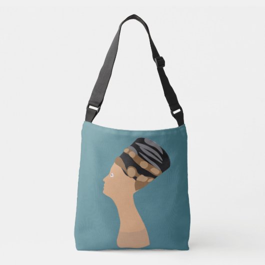 Egyptische koningin Nefertiti Crossbody Tas (Voorkant)