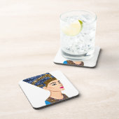 egyptische koningin nefertiti drankjes onderzetter (Rechterzijde)