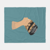 Egyptische koningin Nefertiti Fleece Deken (Voorkant (Horizontaal))