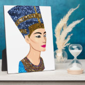 egyptische koningin nefertiti fotoplaat (Zijkant)
