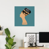 Egyptische koningin Nefertiti Poster (Thuiskantoor)