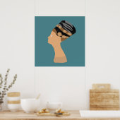 Egyptische koningin Nefertiti Poster (Keuken)