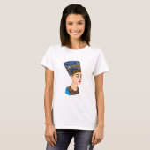 egyptische koningin nefertiti t-shirt (Voorkant volledig)