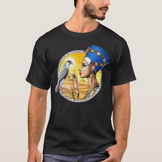 Egyptische koningin Nefertiti T-shirt (Voorkant)
