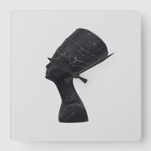 Egyptische koningin Nefertiti Vierkante Klok (Voorkant)