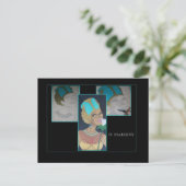 EGYPTISCHE KONINGIN OP BRIEFKAART (Staand voorkant)