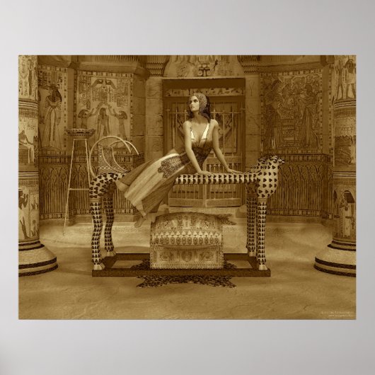 Egyptische koningin poster (Voorkant)