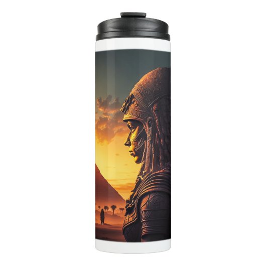 Egyptische koningin Thermal Tumbler Thermosbeker (Voorkant)