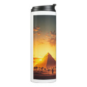 Egyptische koningin Thermal Tumbler Thermosbeker (Gedraaid links)