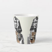 Egyptische kunst #beschaving latte mok (Voorkant)