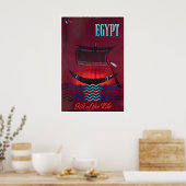 Egyptische Kunst Egypte Reisposter De Nijl Poster (Keuken)