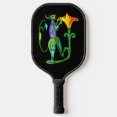 Egyptische kunst en Lotus Flower Pickleball Paddle (Voorkant)