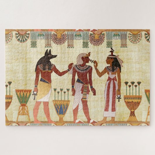 Egyptische kunst legpuzzel (Horizontaal)