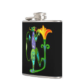 Egyptische kunst met Lotus Flower Heupfles (Links)