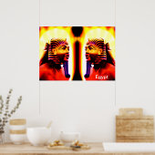 Egyptische kunst poster (Keuken)