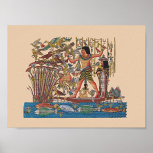 Egyptische kunst poster