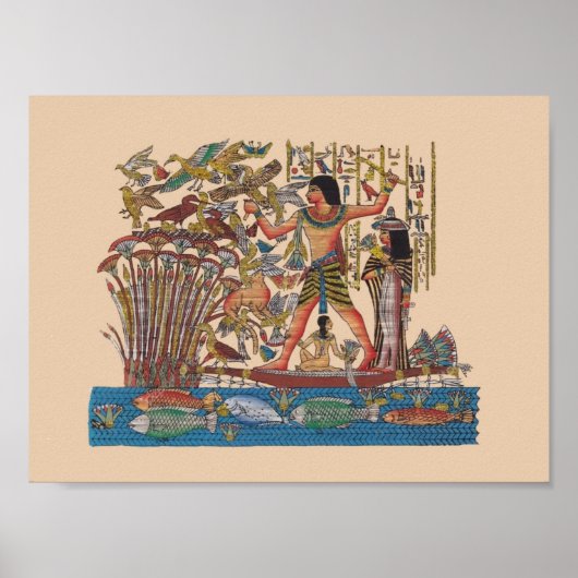 Egyptische kunst poster (Voorkant)