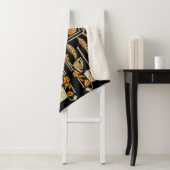 Egyptische kunst traditionele gouden grens creëer  sherpa deken (In situ)