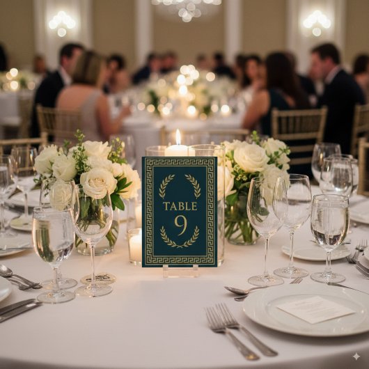 Egyptische laurier en gouden rand – bewerkbaar kaart