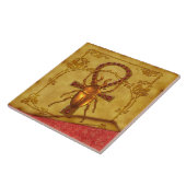 Egyptische Legance Optical Folk Art Tegeltje (Zijkant)