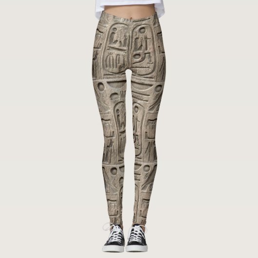 Egyptische Leggings van de Stijl van het Patroon v (Voorkant)