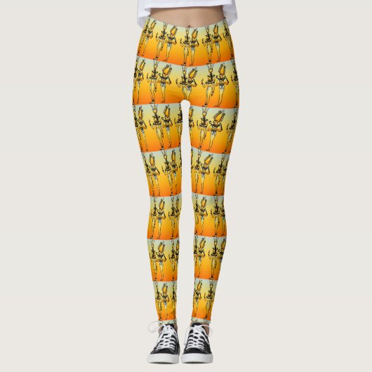 Egyptische Leggings voor vrouwen (Voorkant)