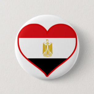 Egyptische liefde ronde button 5,7 cm