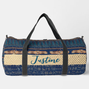 Egyptische Lotus Scarab hiërogliefen gepersonalise Plunjezak