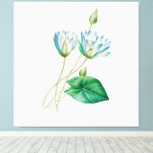  Egyptische lotusbloem Canvas Afdruk (Insitu (Houten vloer))