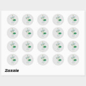 Egyptische lotusbloem Ronde Sticker (Vel)