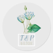 Egyptische lotusbloem Ronde Sticker (Voorkant)