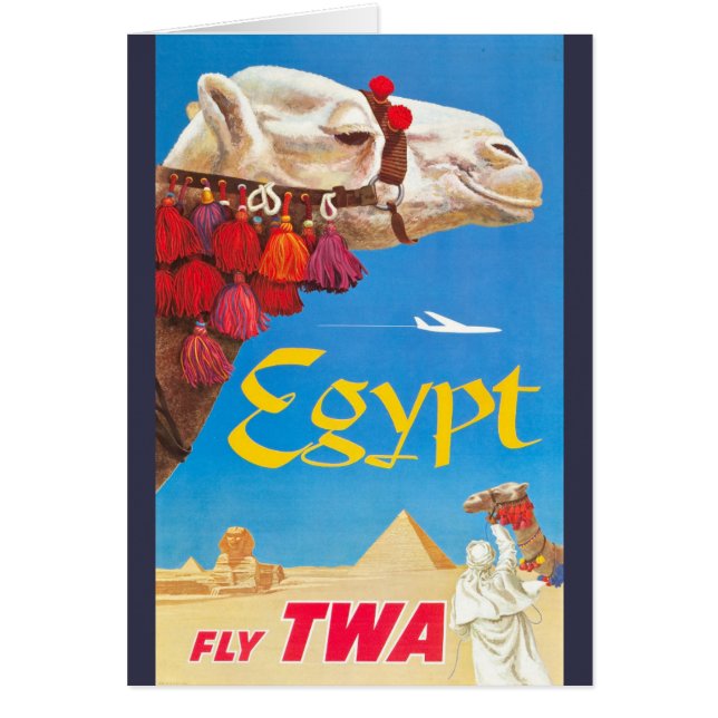  Egyptische luchtreisreclame (Voorkant)