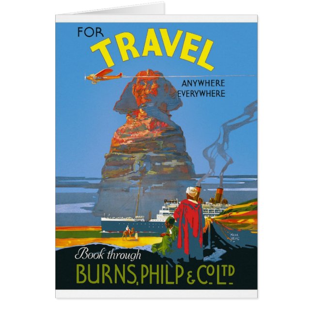  Egyptische luchtreisreclame (Voorkant)