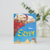  Egyptische luchtreisreclame Briefkaart (Staand voorkant)
