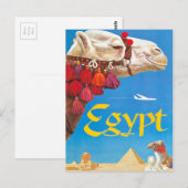  Egyptische luchtreisreclame Briefkaart (Voorkant / Achterkant)
